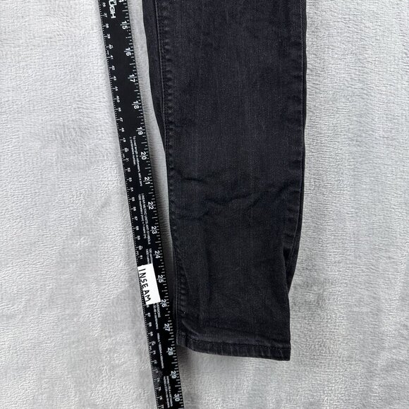 Asos Design Super Skinny Jeans Womens Size W34X30L Distressed Mid Rise Black - Picture 8 of 11